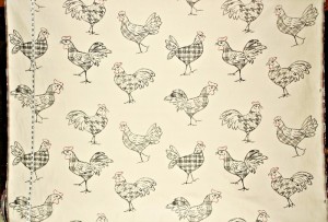 Rooster Chicken Toile Fabric Brickhouse Fabrics