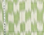 Green ikat fabric- Remnant 41"
