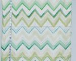 Green chevron stripe tablecloth table cloth 82 1/2" L x 51" W