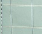 Aqua blue windowpane plaid upholstery fabric Remnant- 36"