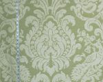 Peacock fabric green damask upholstery