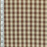 Brown tan checked fabric gingham tea stained RT-Chest- DC34 Espresso