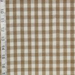 Taupe tan brown checked fabric RT-Chest- DC39 Linen
