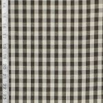 Black beige checked fabric gingham RT-Chest-  Charcoal