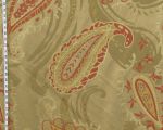 Clarence House Fabric brown paisley Menandre upholsterry
