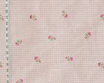 Clarence House Fabric embroidered pink flower silk taffeta Tropo
