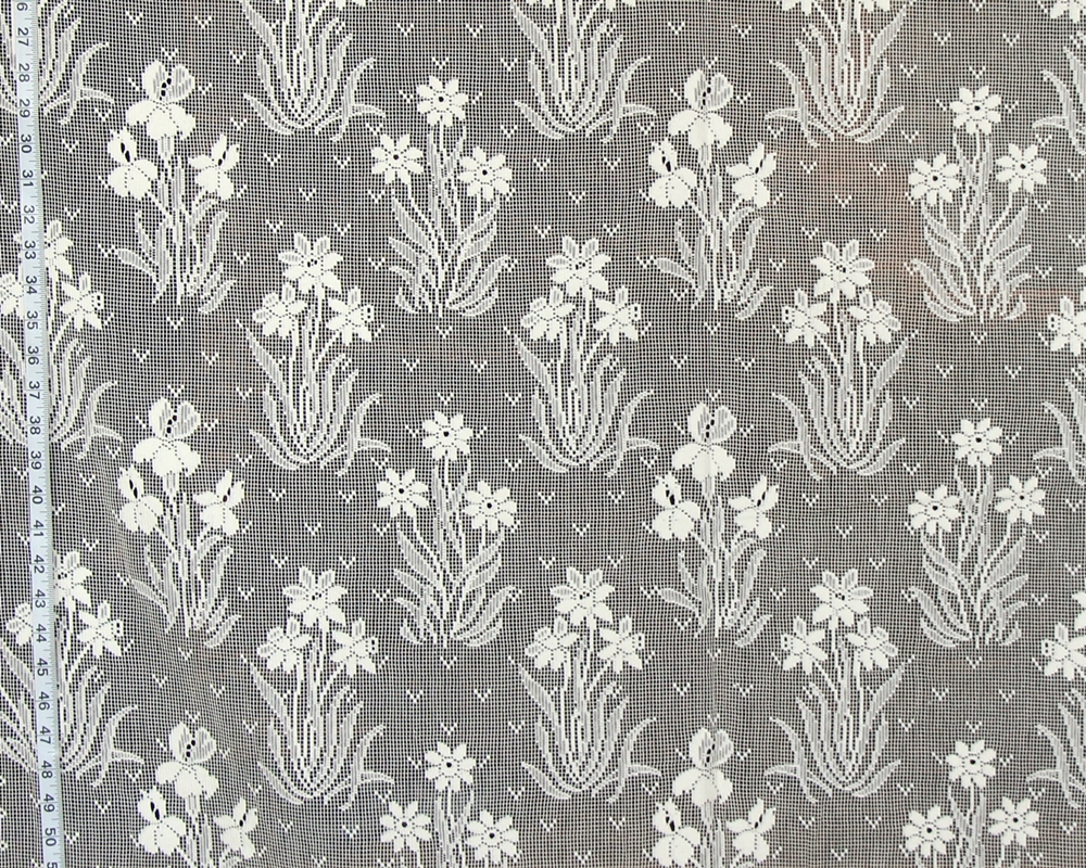 IRIS DAFFODIL LACE FABRIC