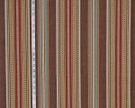 Brown southwestern serape striped fabric red gold Chocolate