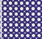 Navy blue lattice fabric reversible geometric woven upholstery