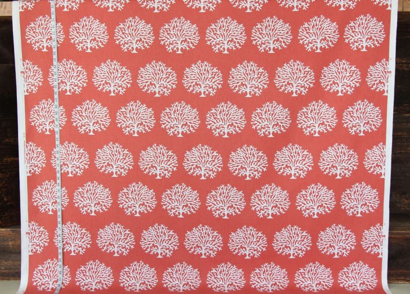 ORANGE CORAL TREE FABRIC