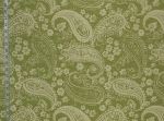 Paisley fabric yellow green floral upholstery