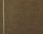 Brown woven floral fabric retro modern Clarence House Patraia