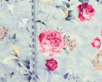 Rose morning glory fabric French home decorating material