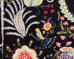 Bird garden fabric whimsical Tree of Life night linen
