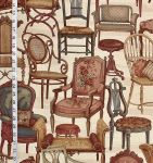 Novelty vintage chair fabric