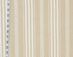 Tan ticking stripe fabric matelasse upholstery