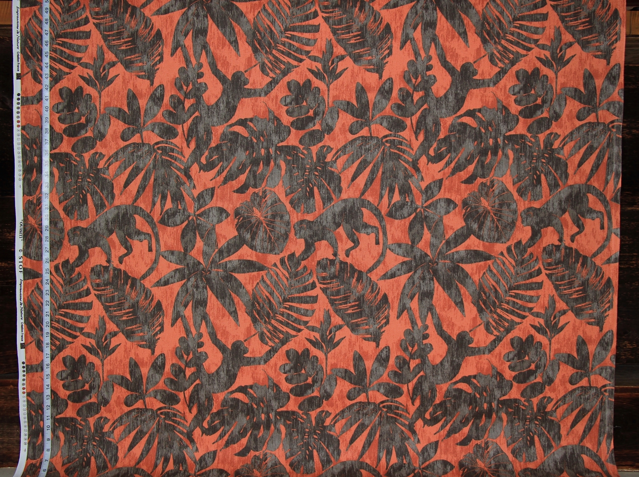 ORANGE MONKEY FABRIC