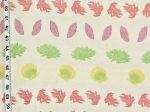 Coral fabric tropical sea shell upholstery