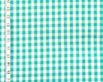 Blue green checked gingham fabric teal turquoise